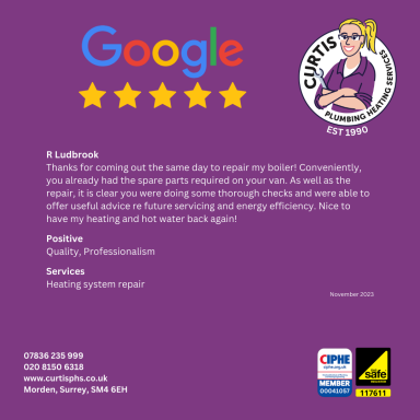 Five star Google review November 2023