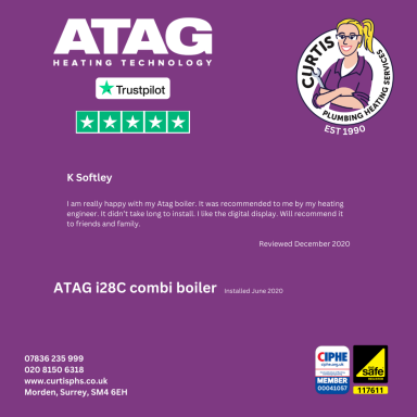 ATAG 5 star review on trustpilot December 2020